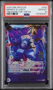 2026 ONE PIECE PROMOS TREASURE CUP-TOP 64 #092 MONKEY D. LUFFY PSA 10